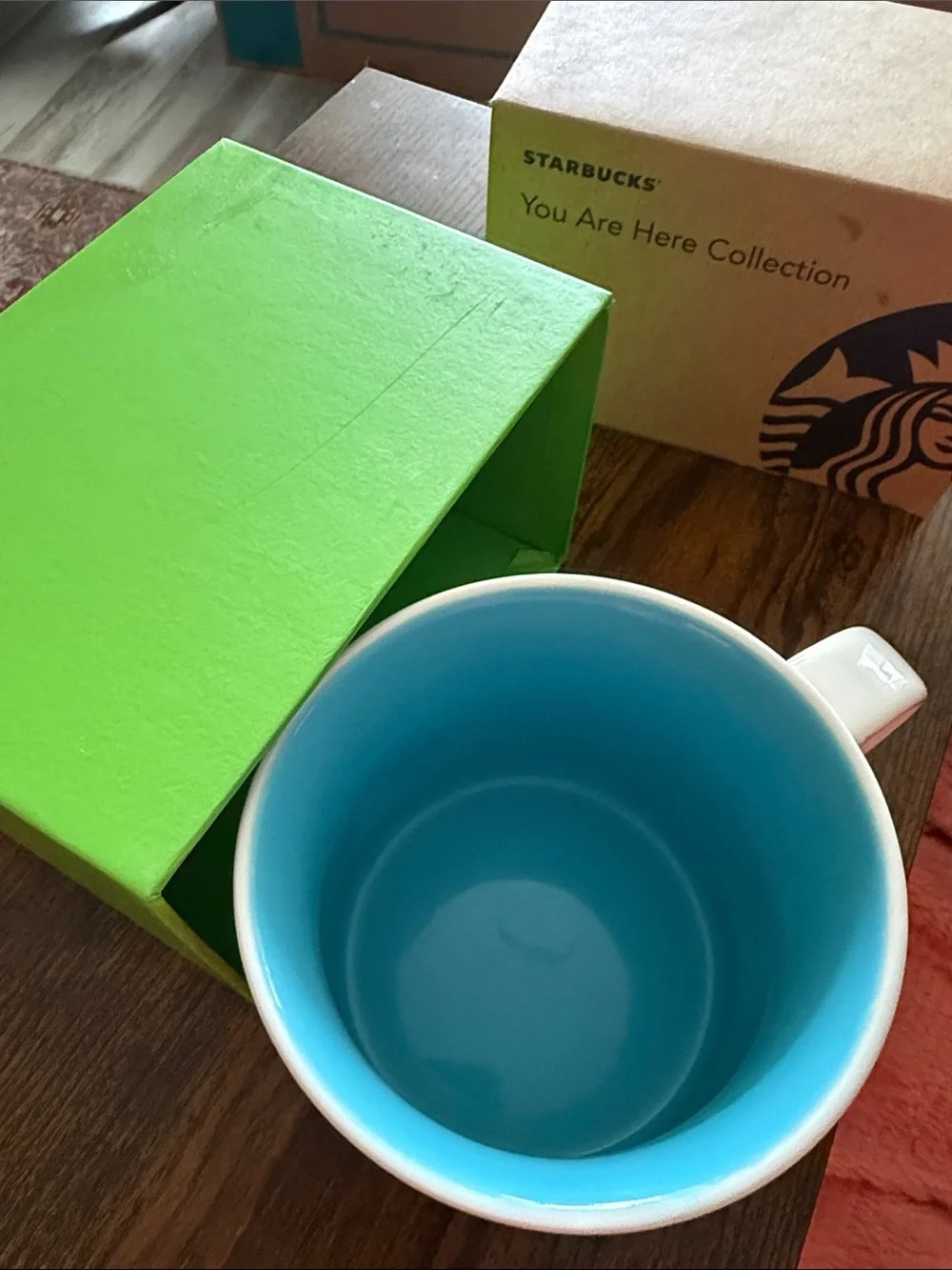 Starbucks You Are Here Atlanta Ceramic Mug in White, Red & Blue